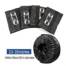 1 pièce/4 pièces Housse de pneu, Housse de pneu de rechange en taffetas, Sac de rangement pour pneus neige, Protecteur de roue - A - Voir 11