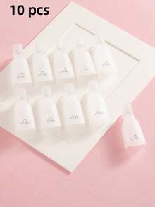 Conjunto de 10 Cortadores de Unha Acrílica Reutilizáveis em Plástico, Adequados para Remover Esmalte, Remover Esmalte em Gel e para Limpeza de Unhas. - Multicolorido - Ver 13