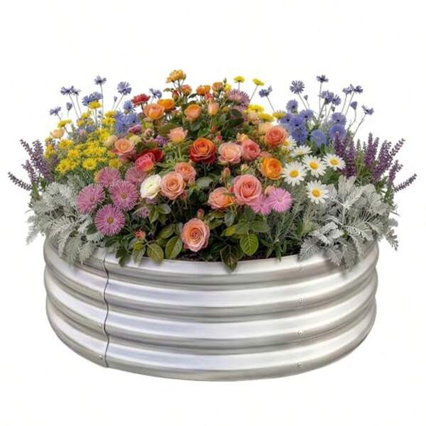 Land Guard - Kit de Cama de ardín galvanizado Elevado macs galvanizadas Caas de ardín elevadas para Exteres Camas de ardín Redas Grandes de Ml para Verduras..