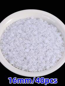 1 Pack Multi-Functional ABS Faux Pearl Flat Back Half Round Beads 2-20mm - Jewelry, Nail Art, And DIY Decoration In Bulk (20-2500pcs) - Multicolor - View 11