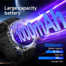 LIGE New Smart Watch, 1000mAh Large Capacity, 100+ Sports Modes, LED Flashlight, Compass, Call Answering, 24/7 Waterproof, Weather Forecast, Sports Tracking, Multi-Function Smartwatch For Men And Women - View 4