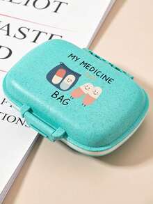 Hộp đựng thuốc cầm tay, in chữ "Medicine Bag" và họa tiết chai thuốc, hộp đựng thuốc chống ẩm, hộp đựng thuốc chia ngăn cho du lịch, phù hợp bỏ túi hoặc túi xách hàng ngày, hộp đựng thuốc nhỏ cầm tay, dụng cụ sắp xếp thuốc tái sử dụng unisex, dụng cụ sắp xếp thuốc thiết yếu cho gia đình và du lịch - A - Xem 14