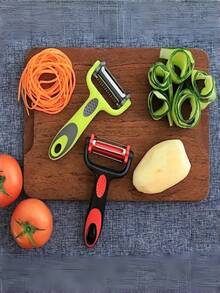 1pc 3-In-1 Peeler, Fruit Peeler, Kitchen Vegetable Peeler, Potato Peeler, Multi-Function Cutting Tool, Fruit Peeler, Kitchen Gadget, Kitchen Accessory (Random Style) - Multicolor - View 8
