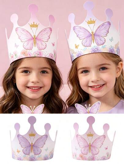 6 chiếc mũ giấy hình bướm cho tiệc sinh nhật, mũ vương miện sinh nhật, đạo cụ chụp ảnh, trang trí tiệc cho bé, đạo cụ chụp ảnh kỷ niệm sự phát triển của bé, trang trí sinh nhật lần thứ nhất, đồ dùng tiệc sinh nhật cho bé gái, trang trí tiệc chủ đề bướm, trang trí tiệc sinh nhật chủ đề bướm, trang trí tiệc mừng em bé chào đời, trang trí tiệc tiết lộ giới tính, đạo cụ chụp ảnh tiệc cho bé, quà tặng tiệc.