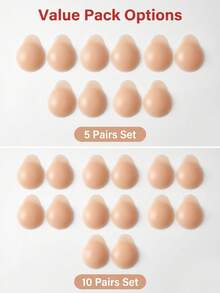 Bộ 5 cặp/10 cặp miếng dán nâng ngực silicon vô hình, miếng dán nâng ngực silicon vô hình có thể tái sử dụng dành cho phụ nữ. - 10 CÁI - Xem 6