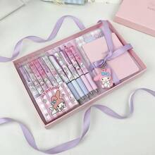 SANRIO 【三丽鸥系列畅销款】6支/1支随机三丽鸥可爱圆珠笔套装，粉色按动式圆珠笔，适用于办公用品、计划本、日记本、书写和备忘录，书写流畅美观的文具套装 - 多色 - 查看 6