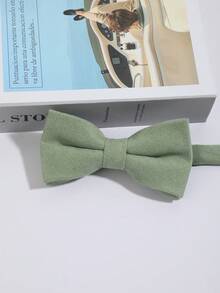 1/2 chiếc nơ đeo cổ trang trọng màu hồng và xanh lá cây đa năng, nơ đeo cổ bằng polyester màu trơn, phù hợp cho cả nam và nữ, thích hợp cho mọi mùa. - Nhiều màu - Xem 11