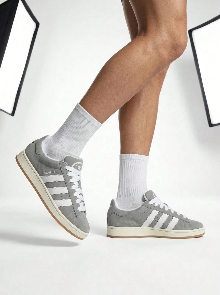Adidas Campus 00s Unisex Sneakers Grey Three / Cloud White / White HQ8707 - Grey Three / Cloud White / Off White - View 1