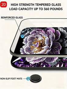 Flat Tempered Glass Electronic Scale, Household Body Weight Scale With LED Display, Convenient And Easy To Use - Multicolor - View 3