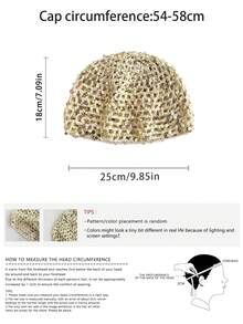 Mũ len khoét rỗng, mũ beanie dệt thủ công đa năng phong cách retro, mũ mỏng nhẹ, mũ rộng vành mùa xuân/hè, màu macaron, mũ lưới, mũ khoét rỗng đính sequin, mũ ren, mũ lưới ngọt ngào - Mũ len rỗng - Xem 10