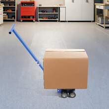 Carro de transporte industrial de alta resistencia de 4 toneladas con asa, capacidad de 4000 kg, herramienta de bajo perfil para mover equipos, dispositivos y cargas pesadas, ideal para almacenes, fábricas y talleres. - A - Ver 9