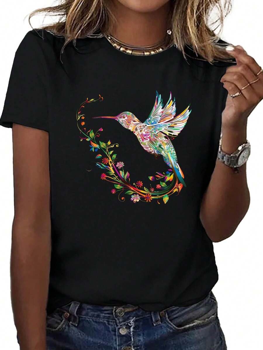 Women T-Shirts - Black - View 1