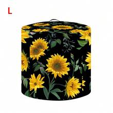 1pc Sunflower Pattern Rice Cooker Dust Cover, Modern Style Polyester Flower Print Available In Multiple Sizes, Kitchen Home Decor Appliance Cover Cloth, Dustproof, Washable Dust Cover ,Decorative Appliance Dust Cover With Top Handle & Storage Pockets - Full Coverage - View 24