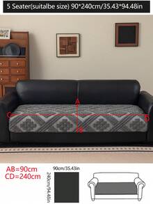1 vỏ đệm sofa dùng được cả bốn mùa, kiểu dáng hiện đại tối giản, chống trượt, chống bụi và có thể giặt được, mềm mại và không phai màu, thân thiện với thú cưng, phù hợp với phòng ngủ, văn phòng, phòng khách, sofa hình chữ L và sofa 1/2/3/4 chỗ ngồi. - Màu xám đen - Xem 15