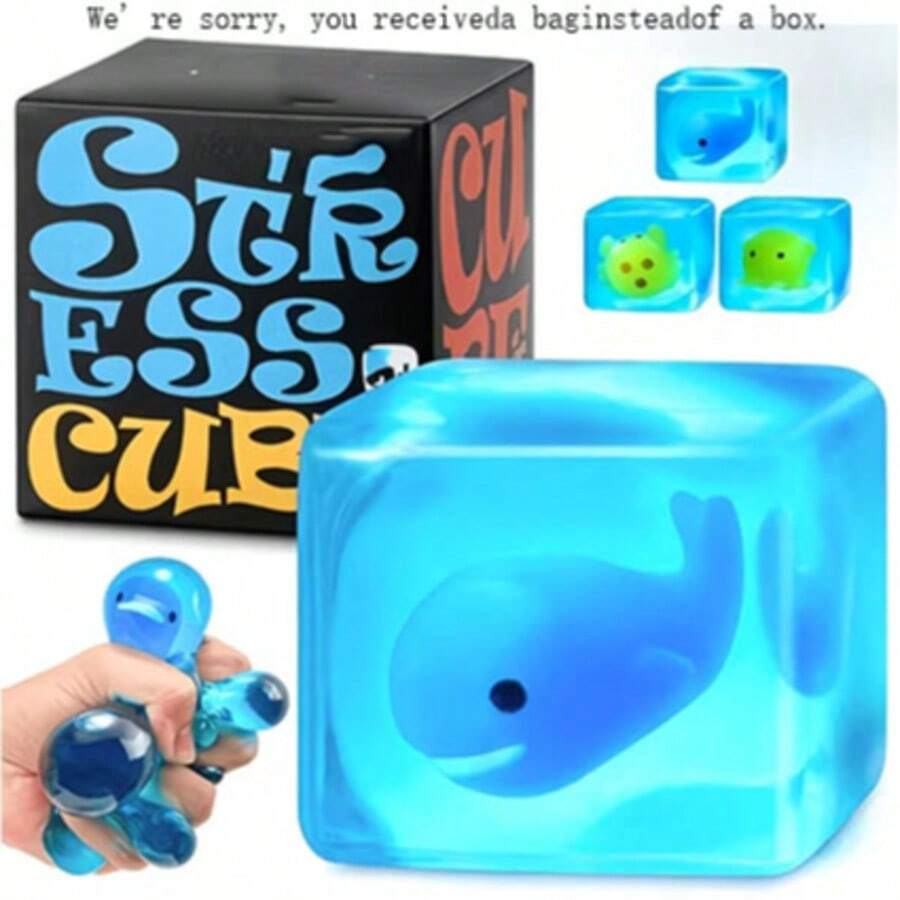 Juguetes Squishy Kawaii, juguetes antiestrés de rebote lento, juguetes de descompresión con lindos animales marinos (bolsa de embalaje al azar)