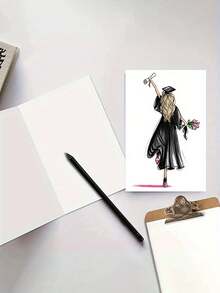 1 Set Of Graduation Cards (Including Envelopes) Makes A Perfect Graduation Celebration Gift For Students, Friends, And Children, And A Heartwarming Present For Graduation Parties And Celebrations. The Card's Inner Pages Are Blank For Writing. - Graduation Season Greeting Cards - View 9
