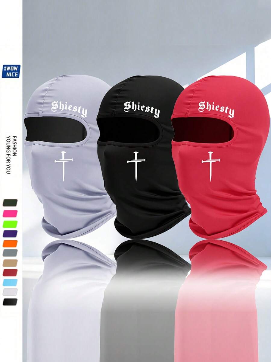 Mũ trùm đầu Balaclava unisex (1/2 chiếc), mặt nạ che mặt chống nắng khi đạp xe, đa năng khi đi xe máy, leo núi, trượt patin và các môn thể thao khác. - nhiều màu - Xem 1
