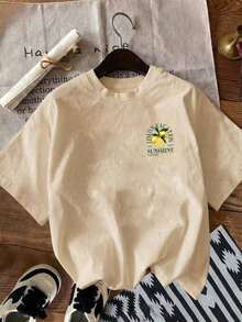 Women T-Shirts - Apricot - View 6
