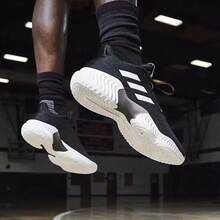 Adidas 新男子訓練耐磨緩震運動鞋籃球鞋 - 黑色 - 查看 4