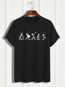 deyin Men T-Shirts - Hitam - View 2