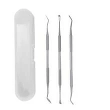 Bộ dụng cụ vệ sinh răng miệng bằng thép không gỉ 2 món – Dụng cụ hai đầu để loại bỏ mảng bám và cao răng - Bạc - Xem 8