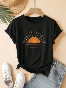 deyin Women T-Shirts - Black - View 1