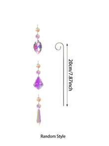 6件/4件/1件水晶花園插樁套組,玻璃水晶盆栽地插裝飾,花園捕光器,迷你花園裝飾配件,適用於戶外花園與花園裝飾 - A - 查看 6