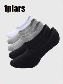 1/5/ Pairs Men's Big Size Available Low Cut No Show Socks, Breathable Invisible Loafer Socks , Non-Slip Low Cut Ankle Boat Socks With Anti-Slip Gel At Heel, Suitable For Sports Or Daily Use - Multicolor - View 12