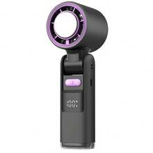 199-Speed Ice Cooling High-Speed USB Mini Fan, Rechargeable, Portable, Student, High-Speed Fan - Multicolor - View 4