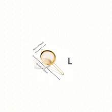 3pcs/1pc Stainless Steel Fine Mesh Strainer Spoon With Handle - Spice Powder Sifter, Coarse Salt Sifter, Kitchen Tool - Gold - View 8