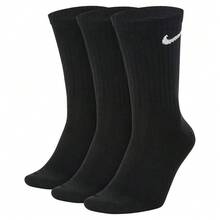 Nike logo 三雙裝男女同款運動高筒襪訓練健身長襪高筒襪SX7676-010 SX7676-100 - SX7676-010 - 查看 2