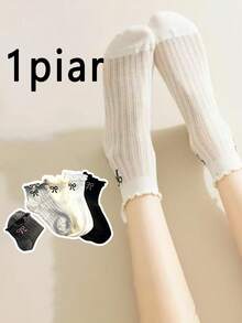 10 Pairs Women Ruffle Bow Short Socks, Super Thin Mesh Breathable Invisible Socks, Suitable For Ballet Flats And Daily Wear Cute Ruffle Socks - Multicolor - View 5