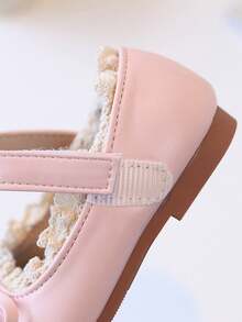 Sweet Lace Baby Shoes, Versatile For Little Girls - Pink - View 8