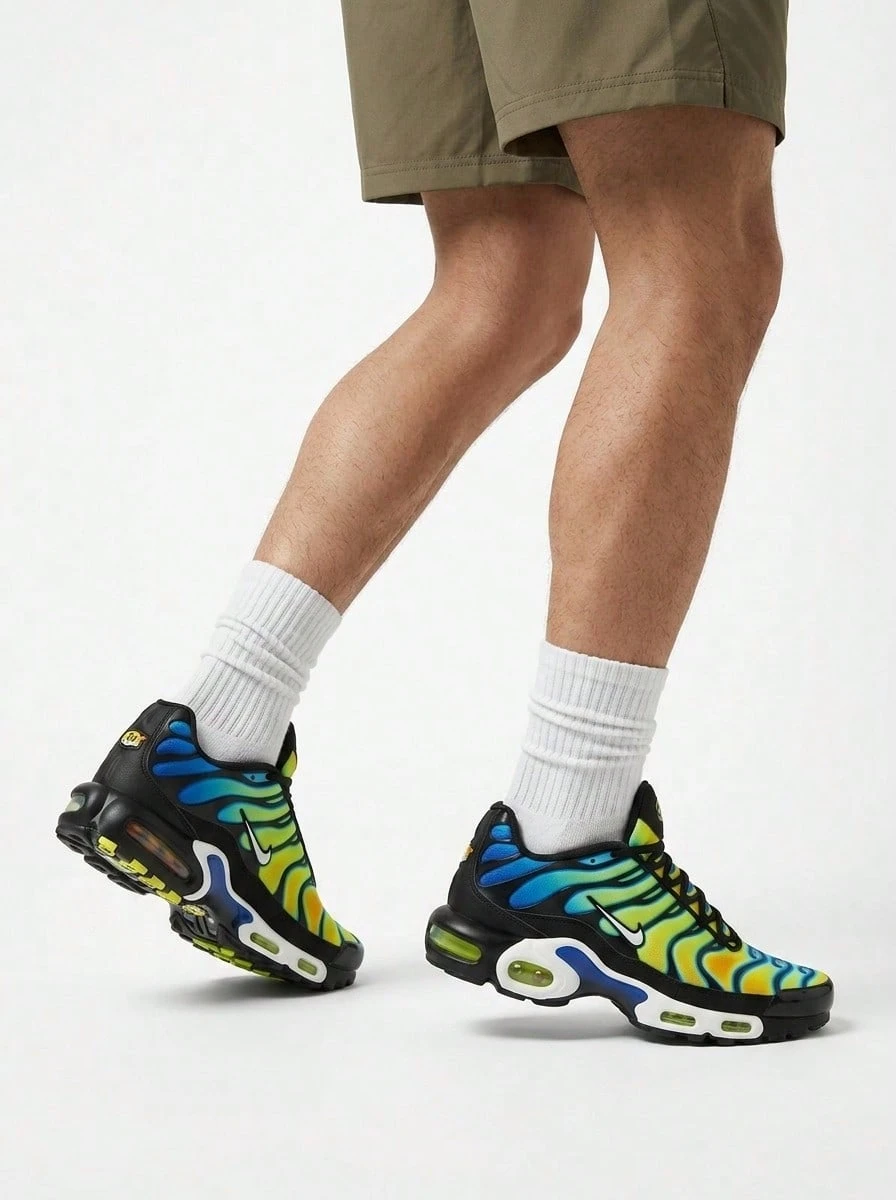 Nike Air Max Plus Shoes Black / Sundial / Neon Yellow / White IH4458 - Black/Sundial/Neon Yellow/White - 查看 1