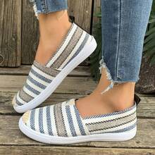 Giày nữ cổ thấp đế mềm bằng vải canvas, kiểu dáng casual nhẹ, thích hợp cho mùa xuân và mùa thu. - Màu xanh lam - Xem 2