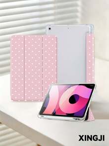 1个焦糖色可爱极简波点图案平板电脑保护套，兼容iPad 10.2英寸（第十代）/（A16）11英寸（第十一代，2025款）、iPad Pro 11英寸（2021/2020款）、Galaxy Tab A8 10.5英寸（2022款），内置笔槽，防摔，带支架，自动休眠/唤醒功能，是送给家人和朋友的最佳礼物。 - 彩色 - 查看 4