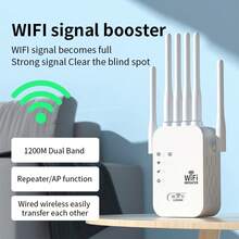 ✨[FYP]VIRAL WiFi Extender Signal Booster|Easy To Set Up,2026 Best 1200Mbps WiFi Booster Dual Band 5GHz/2.4GHz,Up To 9800 Sq.Ft  60 Devices,Stable Internet Performance,1-Tap Setup|Must-Haves To Stock Up On|School Dormitories,Offices|Cool Summer Day✨ - View 2