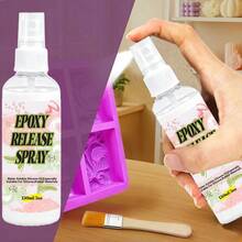 150ML Spray desmoldeador para resina epoxi, liberador de silicona de secado rápido, agente desmoldeador profesional antiadherente, promueve la longevidad del molde, resiste altas temperaturas - rosa - Ver 11