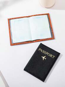 2 piezas Funda de pasaporte multifunción con estampado de leopardo, portapassaporte, cartera para tarjetas de crédito, organizador de identificación y documentos - Multicolor - Ver 4