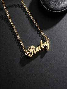 Collier personnalisé élégant et polyvalent avec lettre personnalisée, cadeau pour amis, amoureux, famille, anniversaire, port quotidien, anniversaire, fête, vacances - Double couche d'or - Voir 6