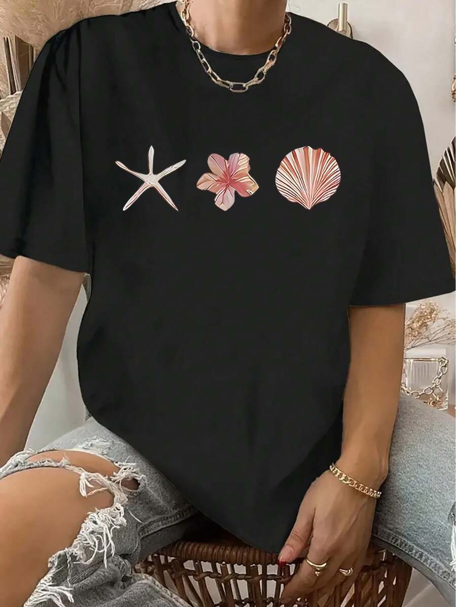 Women T-Shirts - Black - View 1
