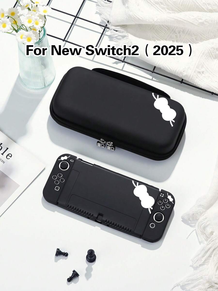 1 chiếc ốp bảo vệ thanh lịch họa tiết nơ ngọc trai dễ thương cho OLED/Switch NS/Lite, phụ kiện máy chơi game Switch, món quà tốt nhất cho người chơi Switch. - Nhiều màu - Xem 1
