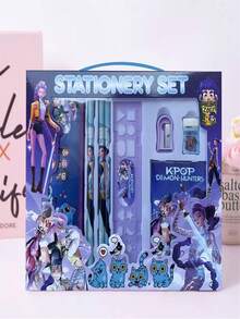 Hasbro El set de seis piezas de papelería estudiantil Pop-Hunter es una opción ideal para regalos de cumpleaños o de estudio para estudiantes, y también es una excelente opción para regalos de graduación. - Multicolor - Ver 2