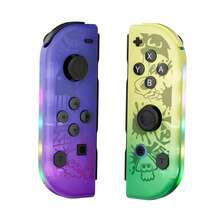 GAMINJA Controles Inalámbricos L/R para Switch, Luz RGB Lateral, para Consola de Juegos Switch, con Función de Despertar y Captura de Pantalla, Controles Portátiles Izquierda/Derecha - Multicolor - Ver 16