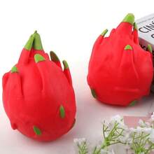 Stress Relief Toy, Realistic Fruit Squeeze Toy/Big Bun Squeeze Toy, Tofu Ball Pressure Relief Gadget Small, Party Favor (Random Color) - 彩色 - 查看 9