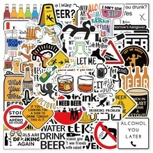 50 piezas de pegatinas creativas y divertidas sobre alcoholismo, adecuadas para botellas de agua, cuadernos, patinetas, guitarras, refrigeradores, equipaje, escritorios, paredes, parachoques, cascos, fundas de teléfono, álbumes de recortes, adecuadas para volver a la escuela, cumpleaños, vacaciones, regalos de fiesta, suministros de álbumes de recortes - 50 piezas - Ver 8