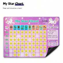 1 Bảng khen thưởng hành vi, Bảng khen thưởng sao kèm nhãn dán, Bảng theo dõi thói quen hàng ngày, Bảng khuyến khích, Văn phòng phẩm giáo dục quản lý lớp học, Đồ dùng học tập, Đồ dùng chuẩn bị cho năm học mới - Nhiều màu - Xem 3