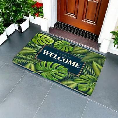 1 Pieza, Alfombra de Piso - Alfombra de Piso de Tierra de Diatomeas Lavable a Máquina Duradera, Adecuada para Cocina, Baño y Lavandería, Verde y Negro, Alfombra de Piso de Cocina
