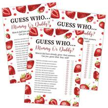 10/30 Piezas Juego de "¿Quién es la mamá o el papá?", Juego para baby shower, Tarjetas para fiesta de revelación de género, Género neutral niño o niña, Juego y actividad divertida para bebé - Multicolor - Ver 2