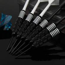 HUANQU Conjunto de Dardos Rígidos de 150mm, Dardos de 23g, Conjunto de 6 Dardos Profissionais (Incluindo 6 Voos de Dardo Sobressalentes + 6 Hastes de Dardo de Alumínio + 1 Caixa de Armazenamento), Anti-Queda de Alta Qualidade e Precisão, Presente Corporativo, Adequado para Jogos Competitivos + Entretenimento Familiar, Presente para o Dia dos Namorados/Páscoa/Dia dos Pais/Volta às Aulas - Multicolorido - Visão 7